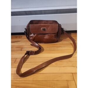 PATRICIA NASH Brown Leather CROSS BODY Bag Shoulder Purse Heritage Vintage